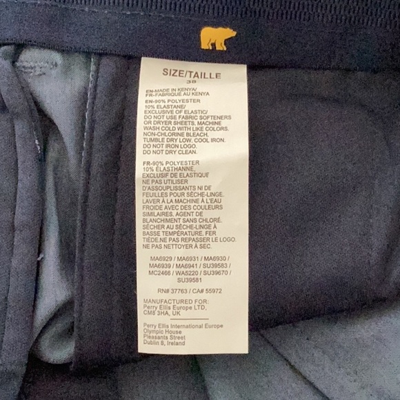 Jack Nicklaus New Moisture Wicking Sun Protection 7” Shorts Stretch Blue Size 38 - Picture 4 of 8